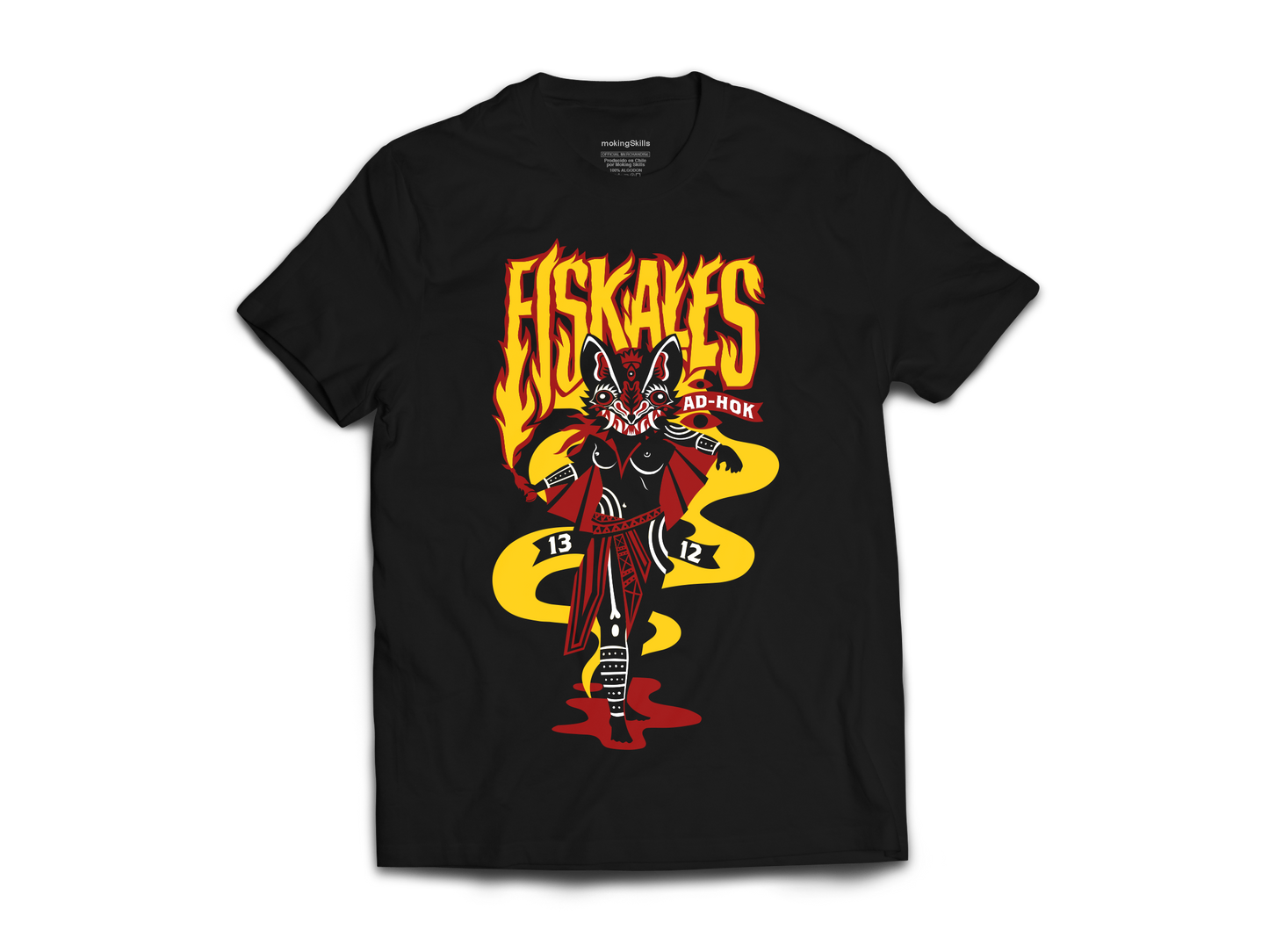 Polera Oficial Fiskales Ad-Hok - Fuego - Negro