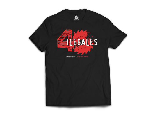 Polera Ilegales Oficial - 40 años