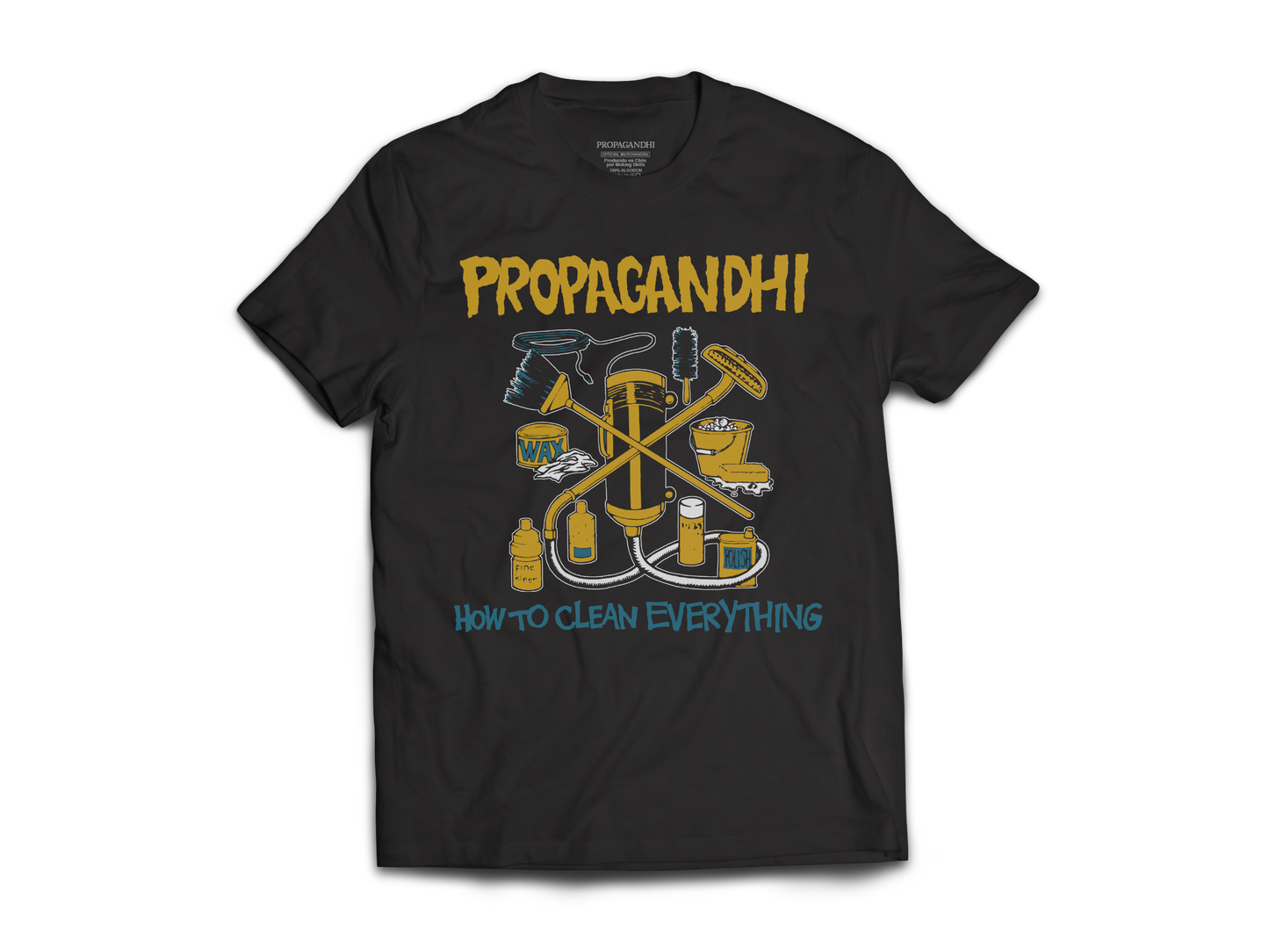 Polera Oficial Propagandhi - How to Clean Everything - Negro