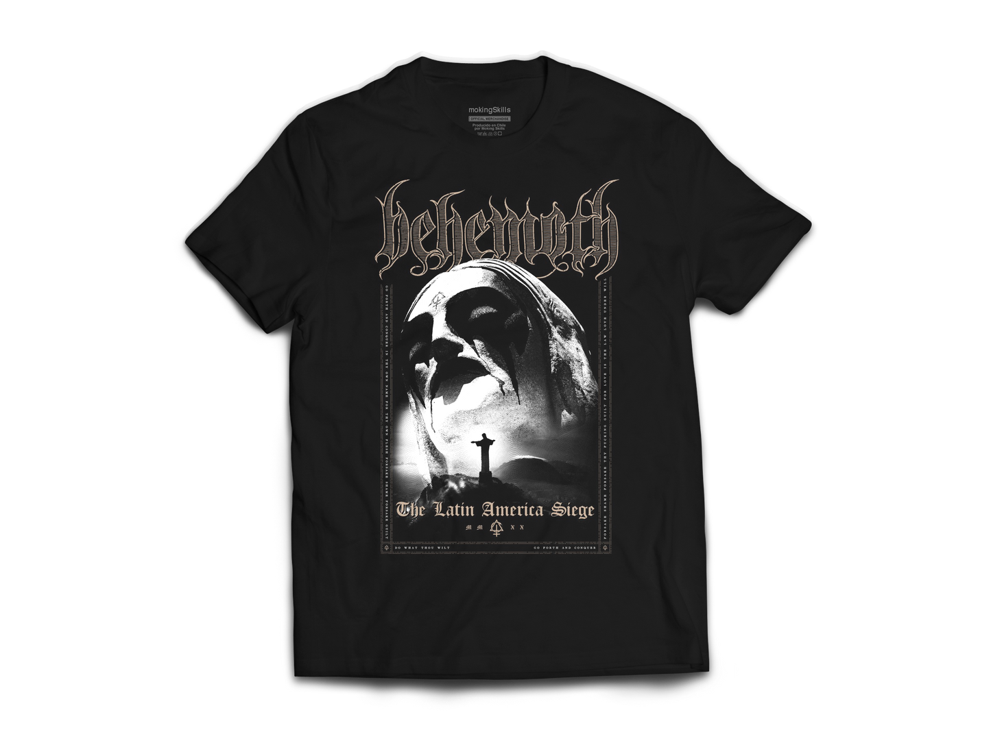 Polera Oficial - Behemoth - Gira 2022 - Jesus Statue - Negra