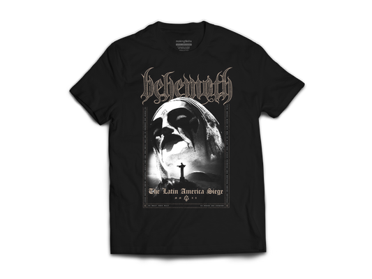 Polera Oficial - Behemoth - Gira 2022 - Jesus Statue - Negra