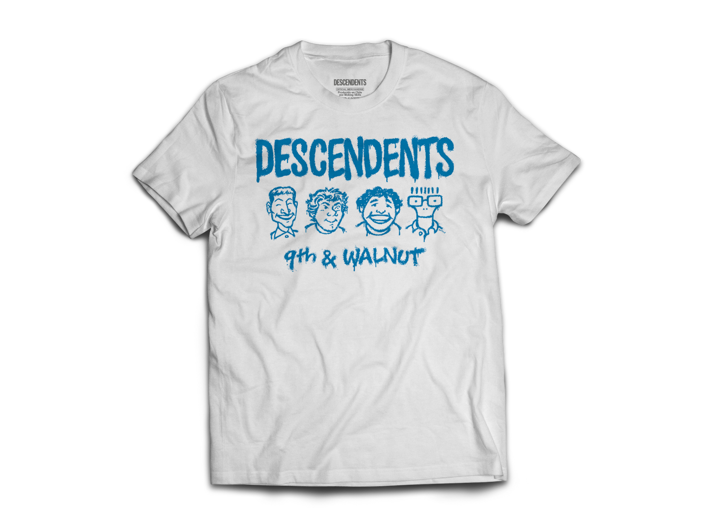 Polera Oficial Descendents - 9TH Walnut - Blanco