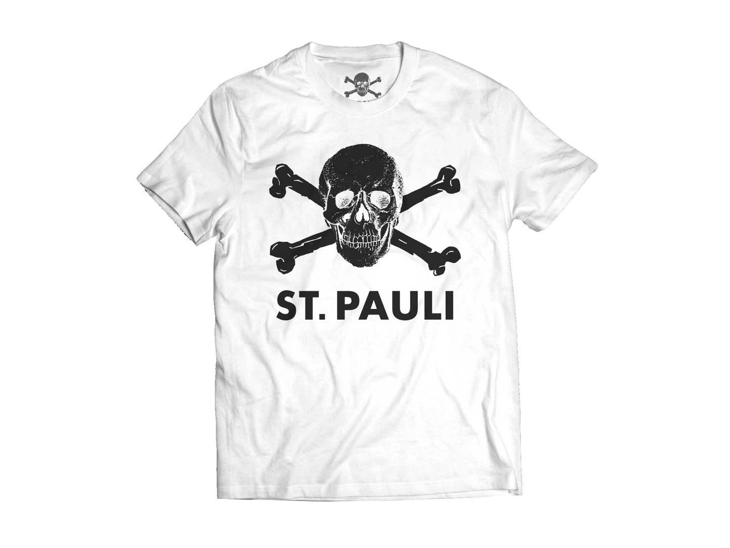Polera Oficial ST. PAULI - Crossbones Blanca