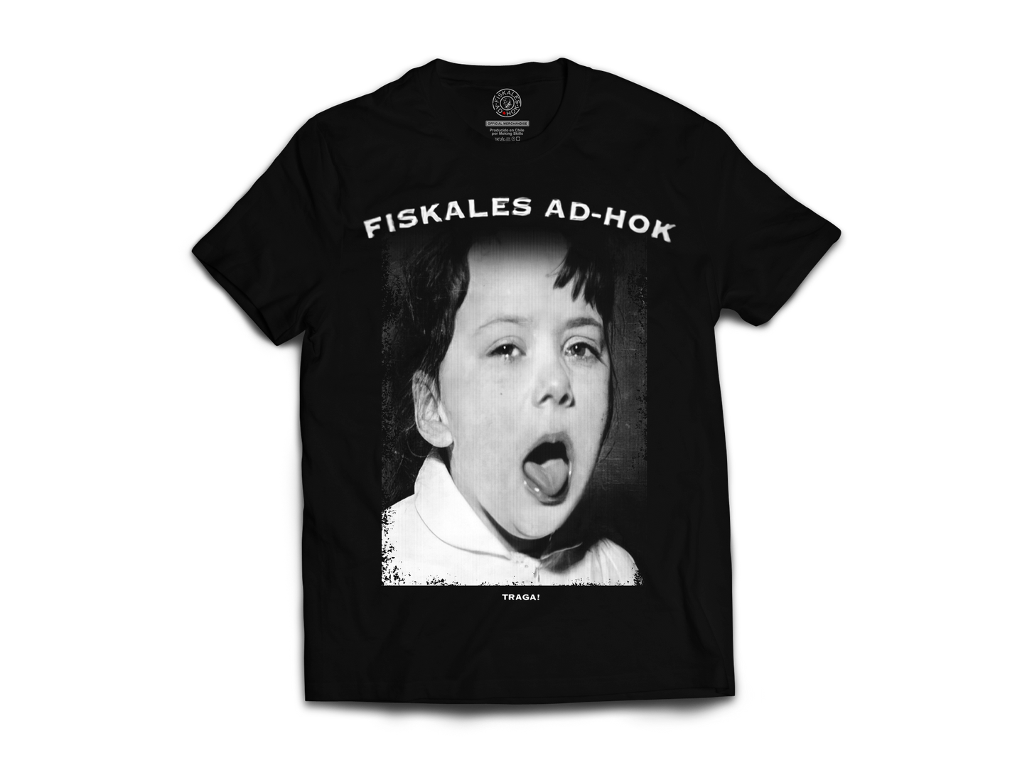 Polera Oficial Fiskales Ad-Hok - Traga Disco - Negro