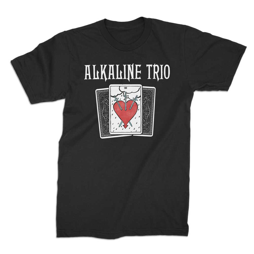 Polera Oficial Alkaline Trio - Tarot Card - Negro