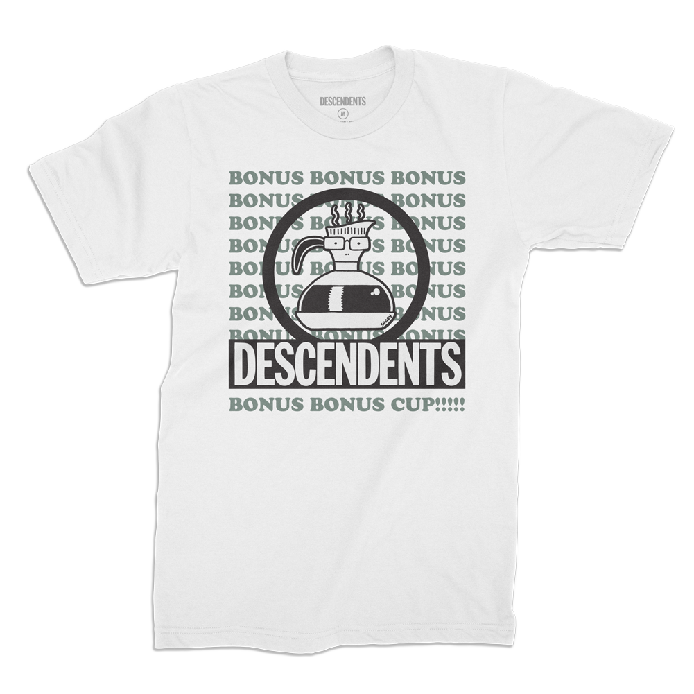 Polera Oficial Descendents - Bonus Bonus Cup - Blanco