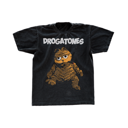 Polera Oficial Drogatones - Reunion Cat Negra