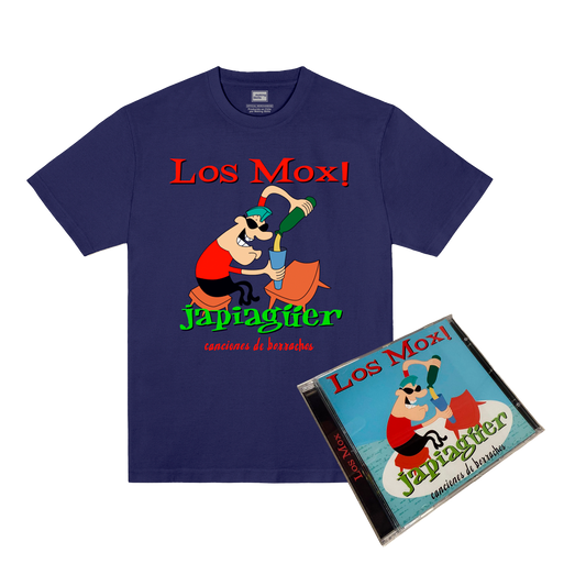 Los Mox! - Pack - Polera Japiagüer - Azul Marino + CD Japiagüer