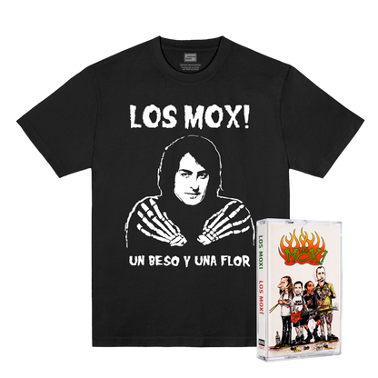 Los Mox! - Pack - Polera Un Beso y una Flor - Negro + Cassette