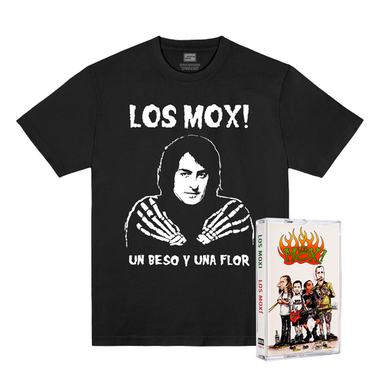 Los Mox! - Pack - Polera Un Beso y una Flor - Negro + Cassette