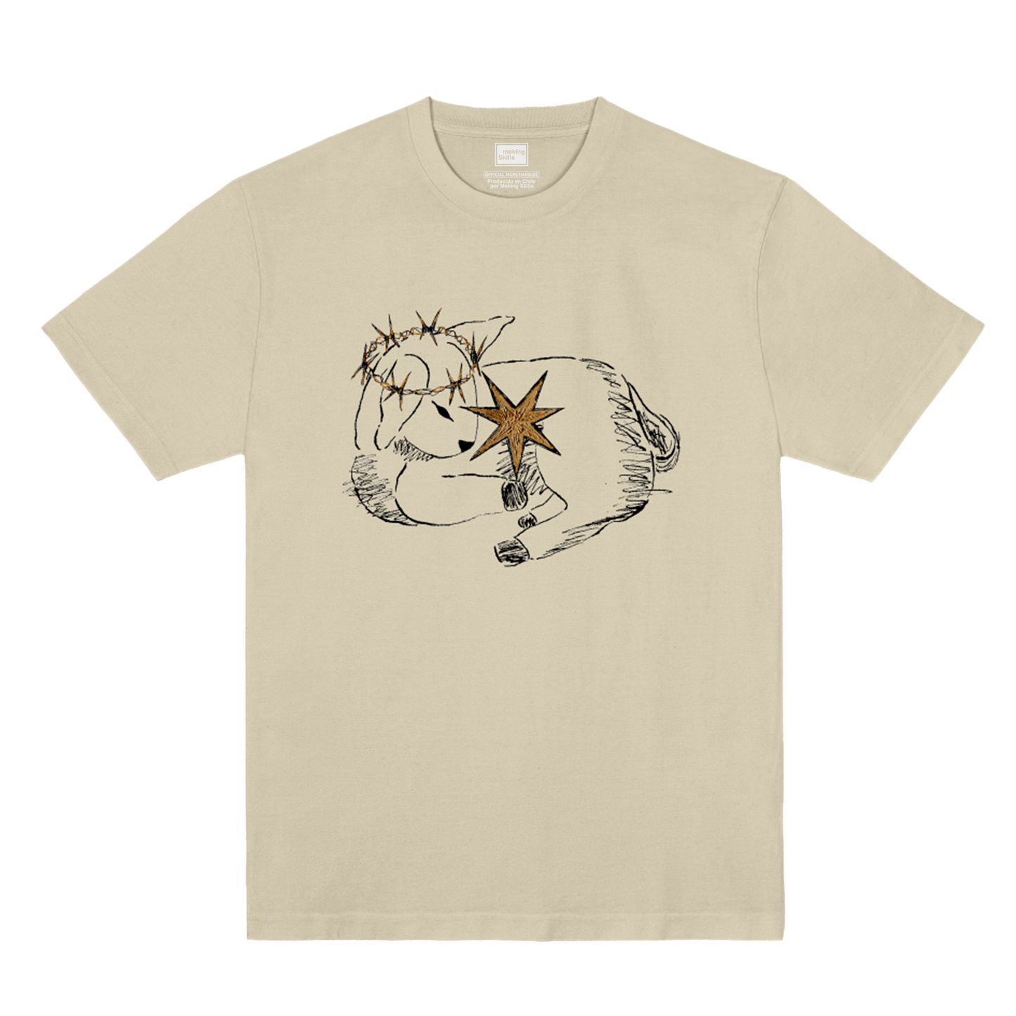 Polera Oficial Candelabro - Deseo, Carne y Voluntad - Arena