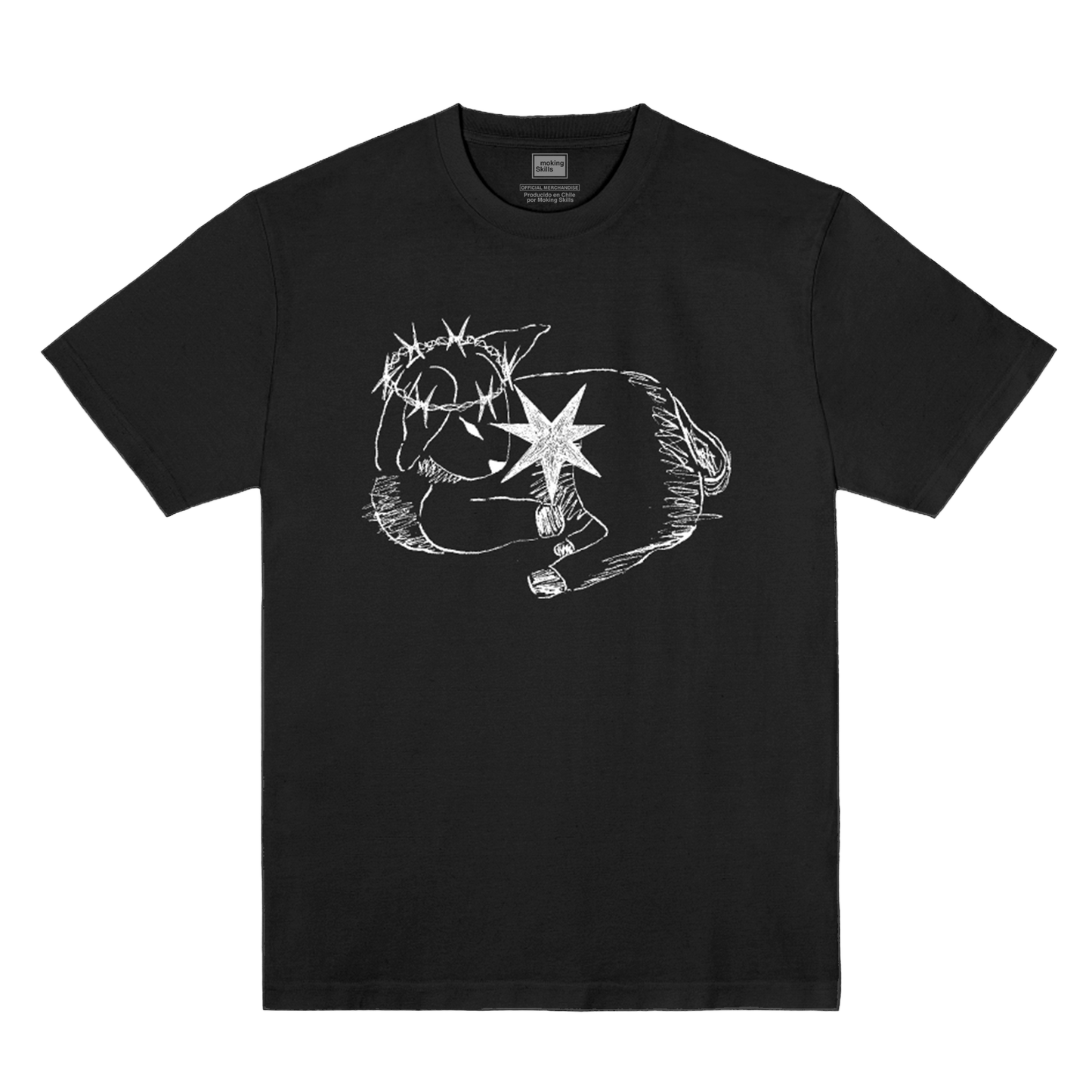 Polera Oficial Candelabro - Deseo, Carne y Voluntad - Negro