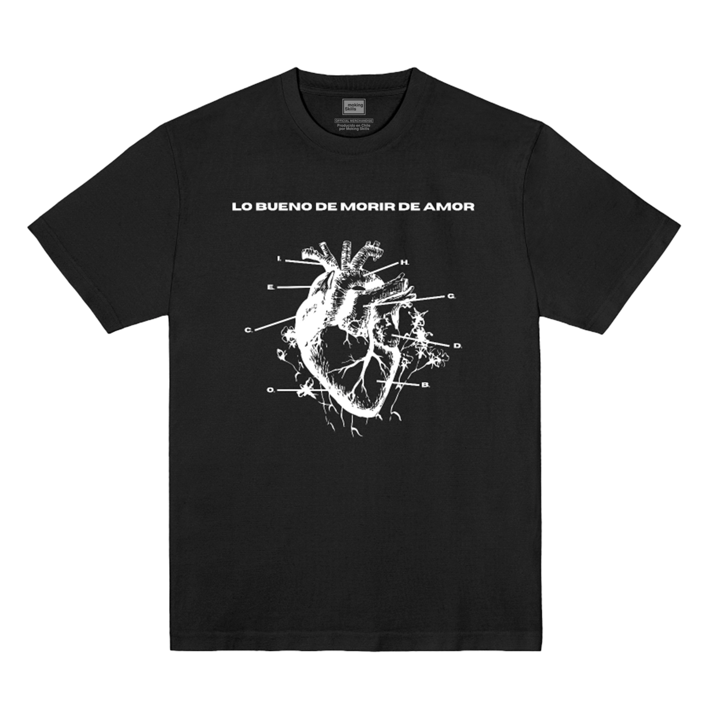 Polera Oficial  De Saloon - Lo Bueno de Morir de Amor - Negra