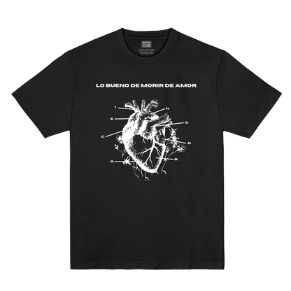 Polera Oficial  De Saloon - Lo Bueno de Morir de Amor - Negra