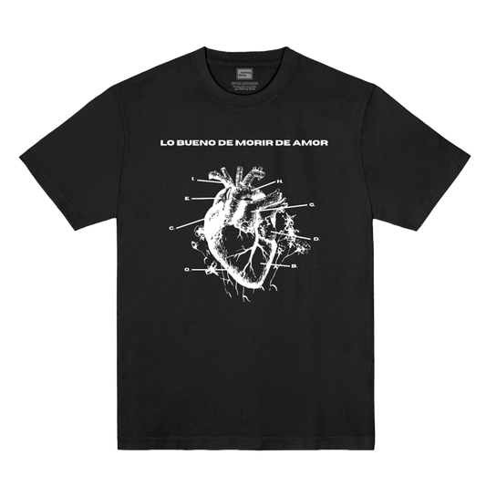 Polera Oficial  De Saloon - Lo Bueno de Morir de Amor - Negra