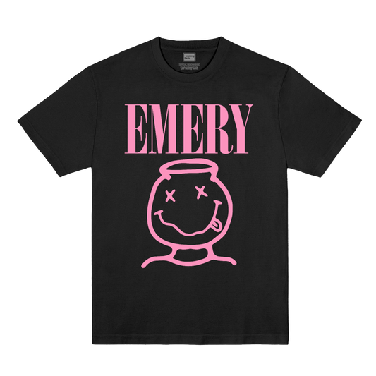 Polera Oficial Emery - Nirvana Pink - Negro