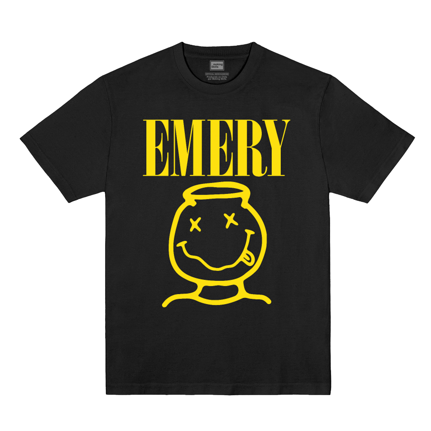Polera Oficial Emery - Nirvana - Negro