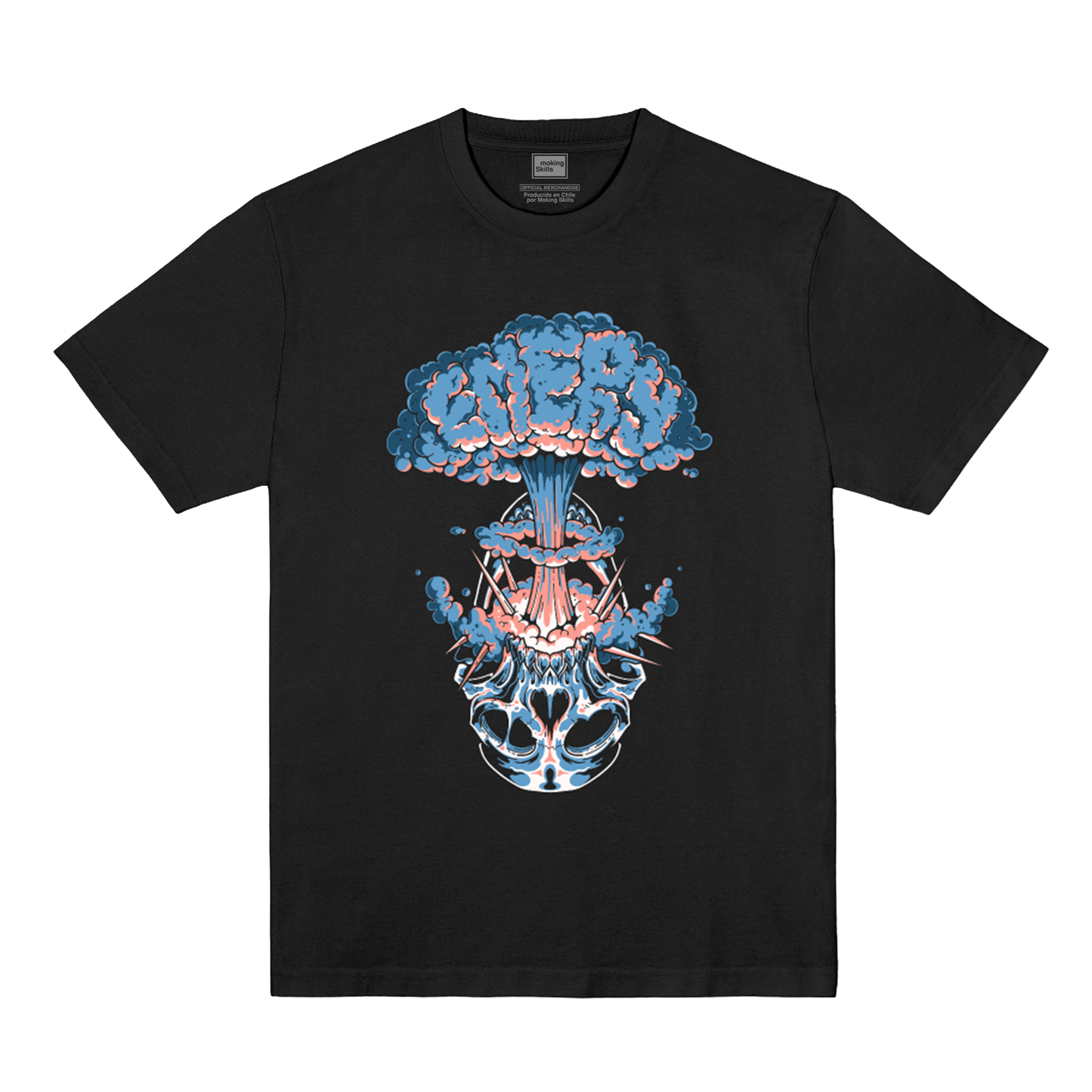 Polera Oficial Emery - Skull Bomb - Negro