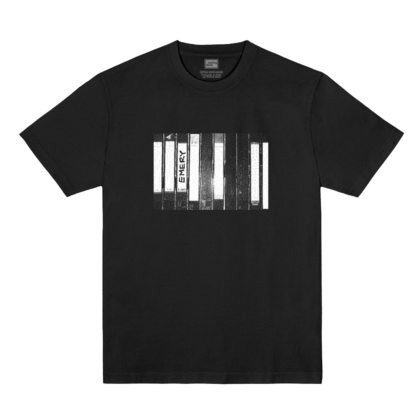 Polera Oficial Emery - VHS Tapes - Negro