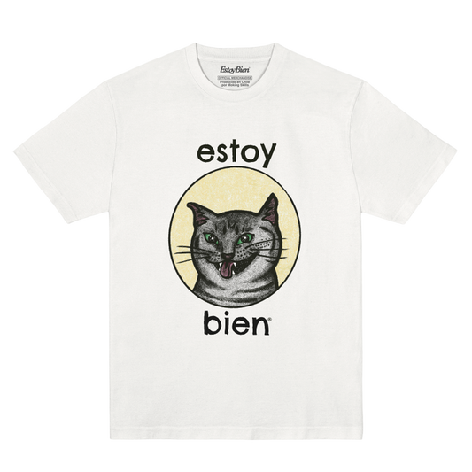 Polera Oficial Estoy Bien - Gato - Blanco