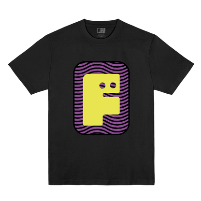 Polera Oficial Fabuloso - Logo Rayas 2 - Negro