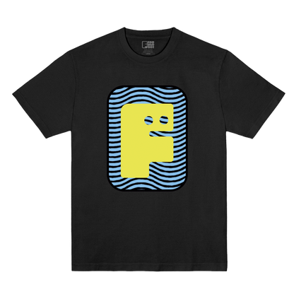 Polera Oficial Fabuloso - Logo Rayas - Negro