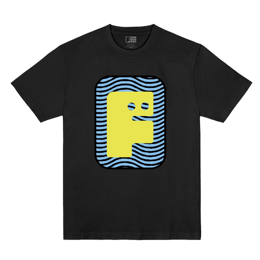 Polera Oficial Fabuloso - Logo Rayas - Negro