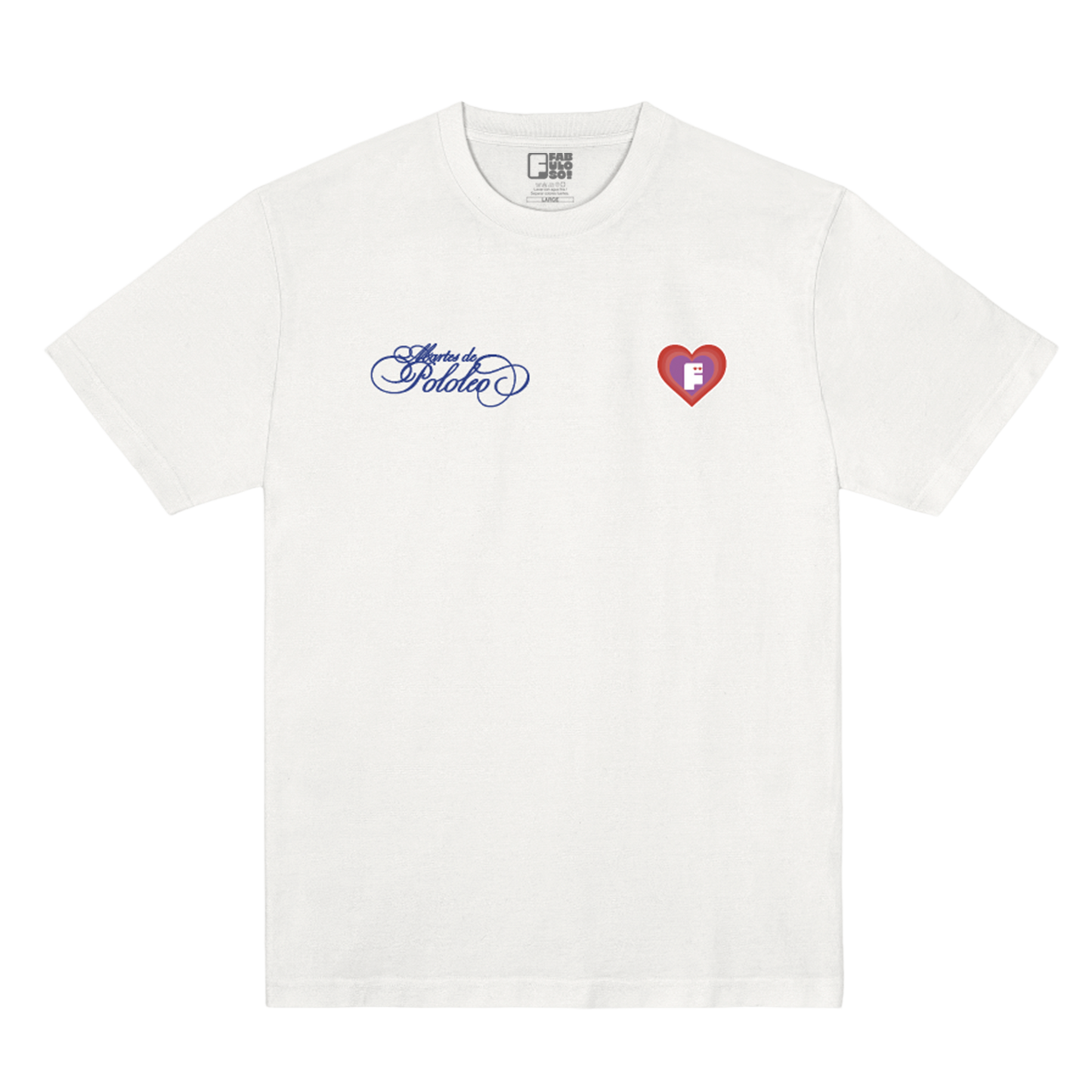 Polera Oficial Fabuloso - Martes de Pololeo 2 - Blanco