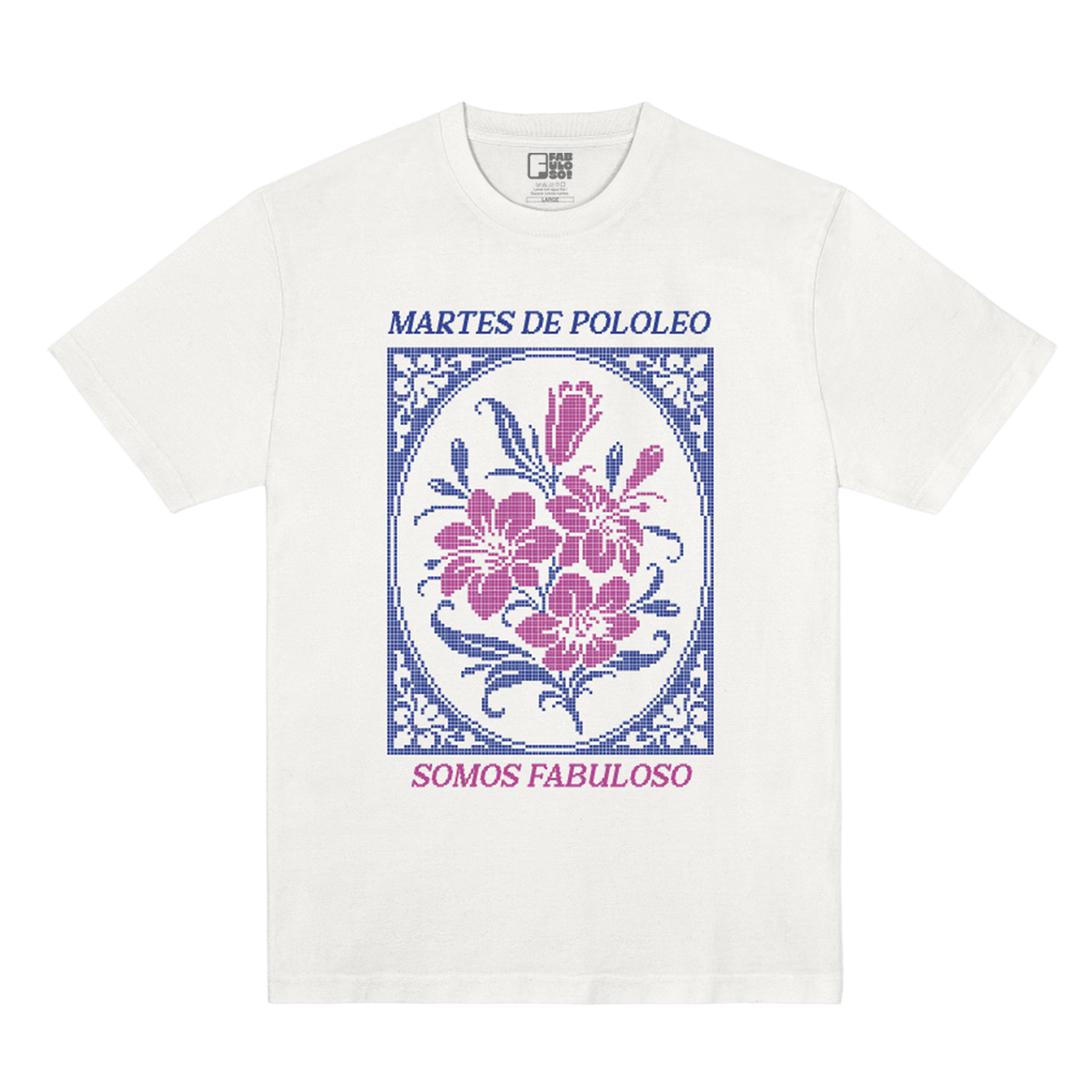 Polera Oficial Fabuloso - Martes de Pololeo - Blanco