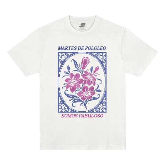 Polera Oficial Fabuloso - Martes de Pololeo - Blanco