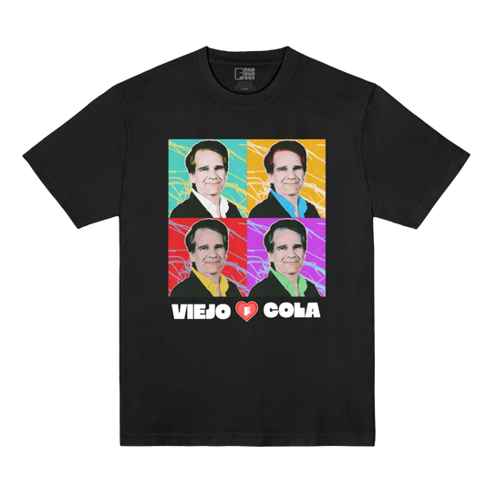 Polera Oficial Fabuloso - Viejo Cola - Negro