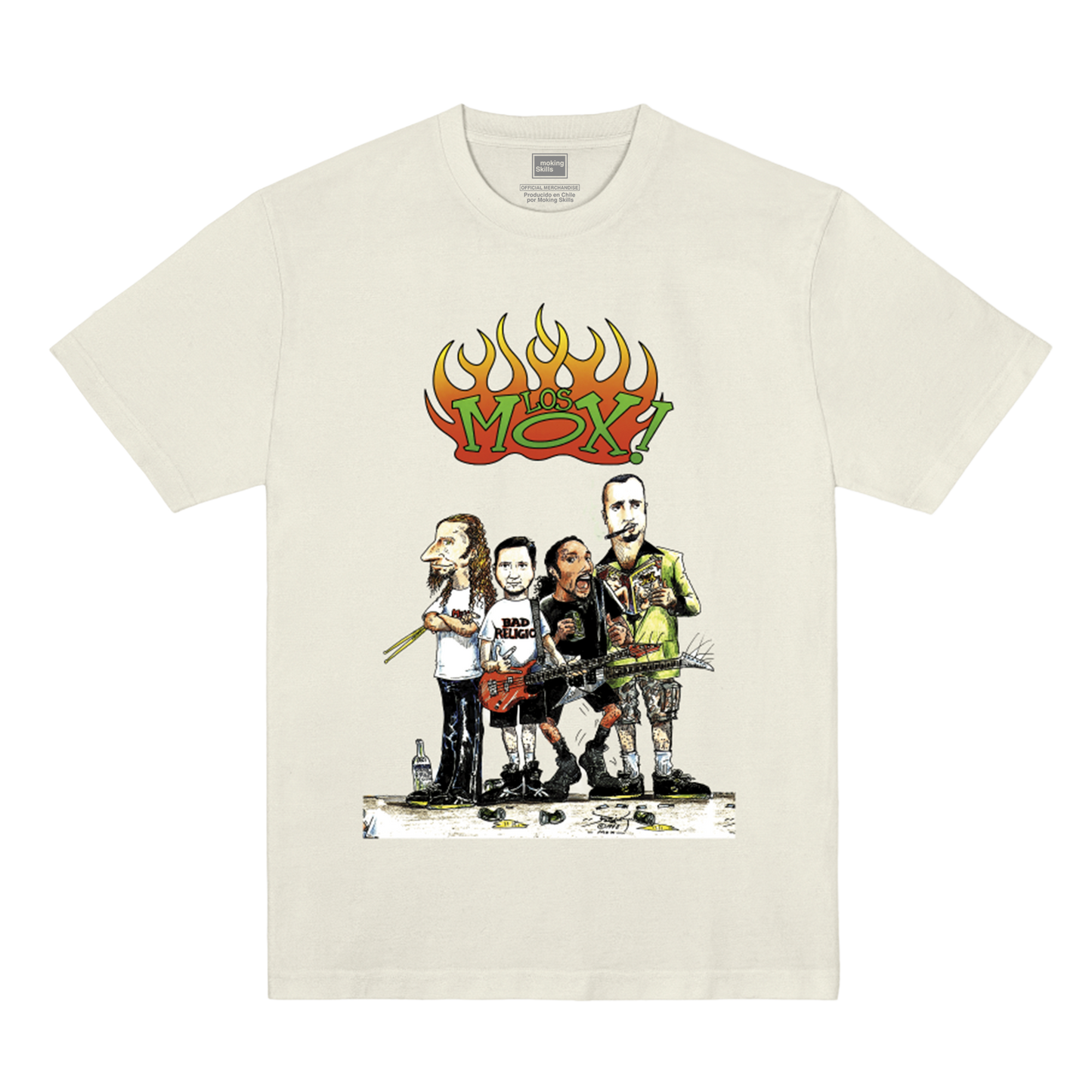 Los Mox! - Pack - Polera Se me Acumuló el Mox - Beige + Cassette