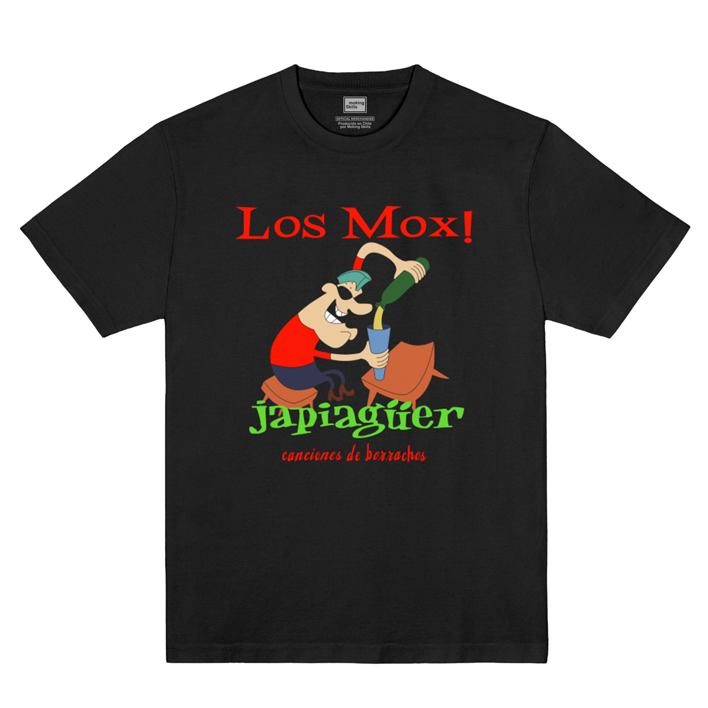 Polera Oficial Los Mox - Japiagüer - Negro