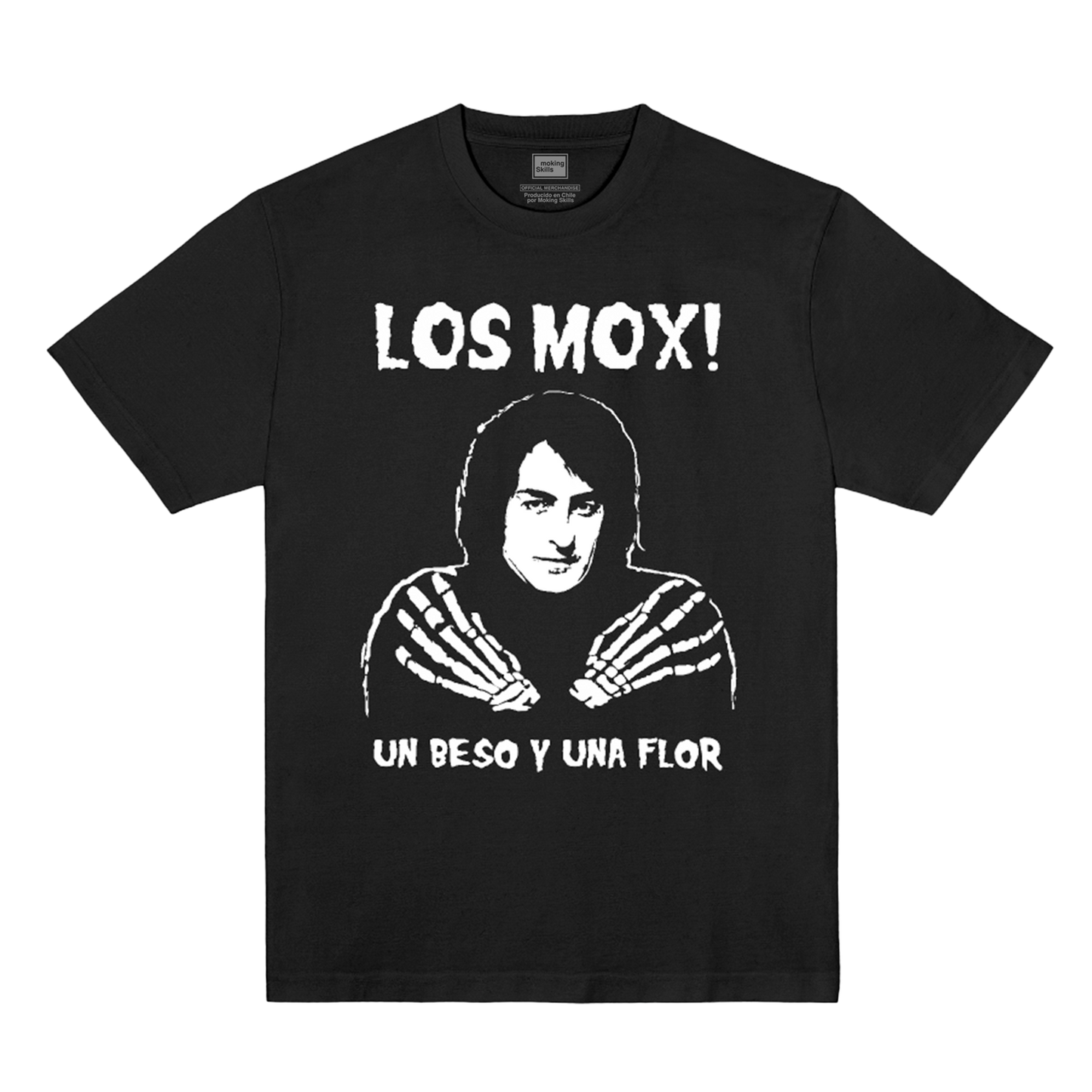 Los Mox! - Pack - Polera Un Beso y una Flor - Negro + Cassette