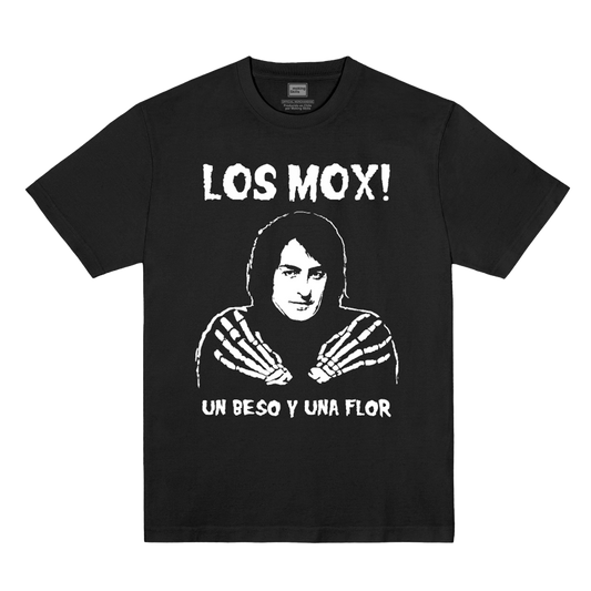 Polera Oficial Los Mox - Un Beso y una Flor - Negro