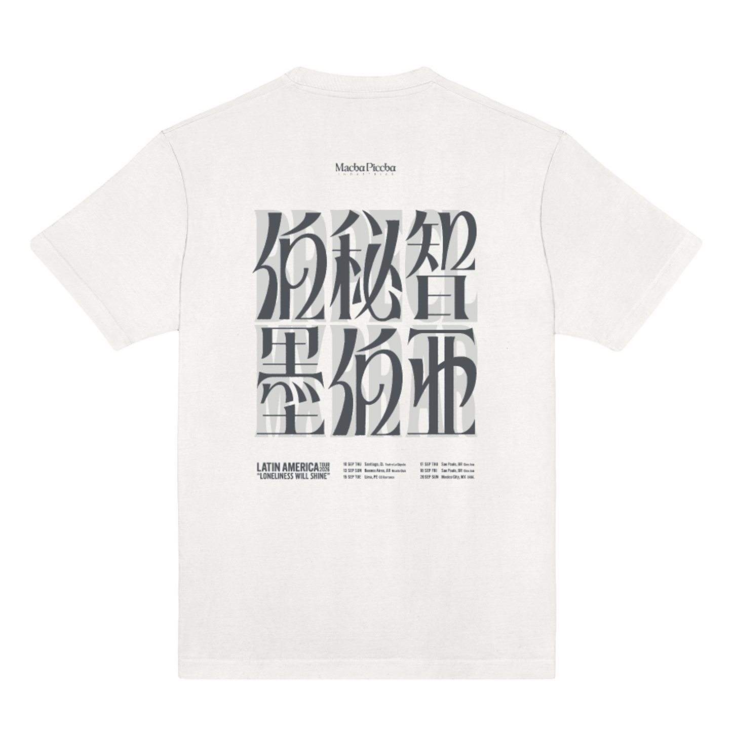 Polera Oficial Toe - Latin American Tour 2026 - Blanco
