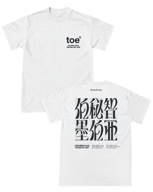 Polera Oficial Toe - Latin American Tour 2026 - Blanco
