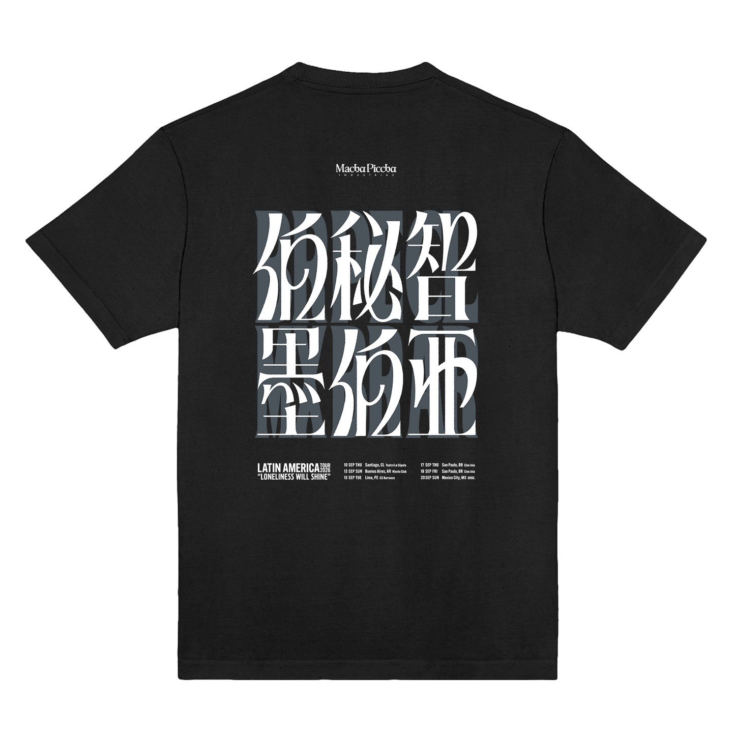 Polera Oficial Toe - Latin American Tour 2026 - Negro