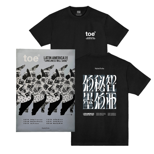 Pack Oficial Toe Latin American Tour 2026 - Polera negra + Poster