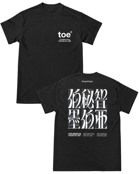 Polera Oficial Toe - Latin American Tour 2026 - Negro