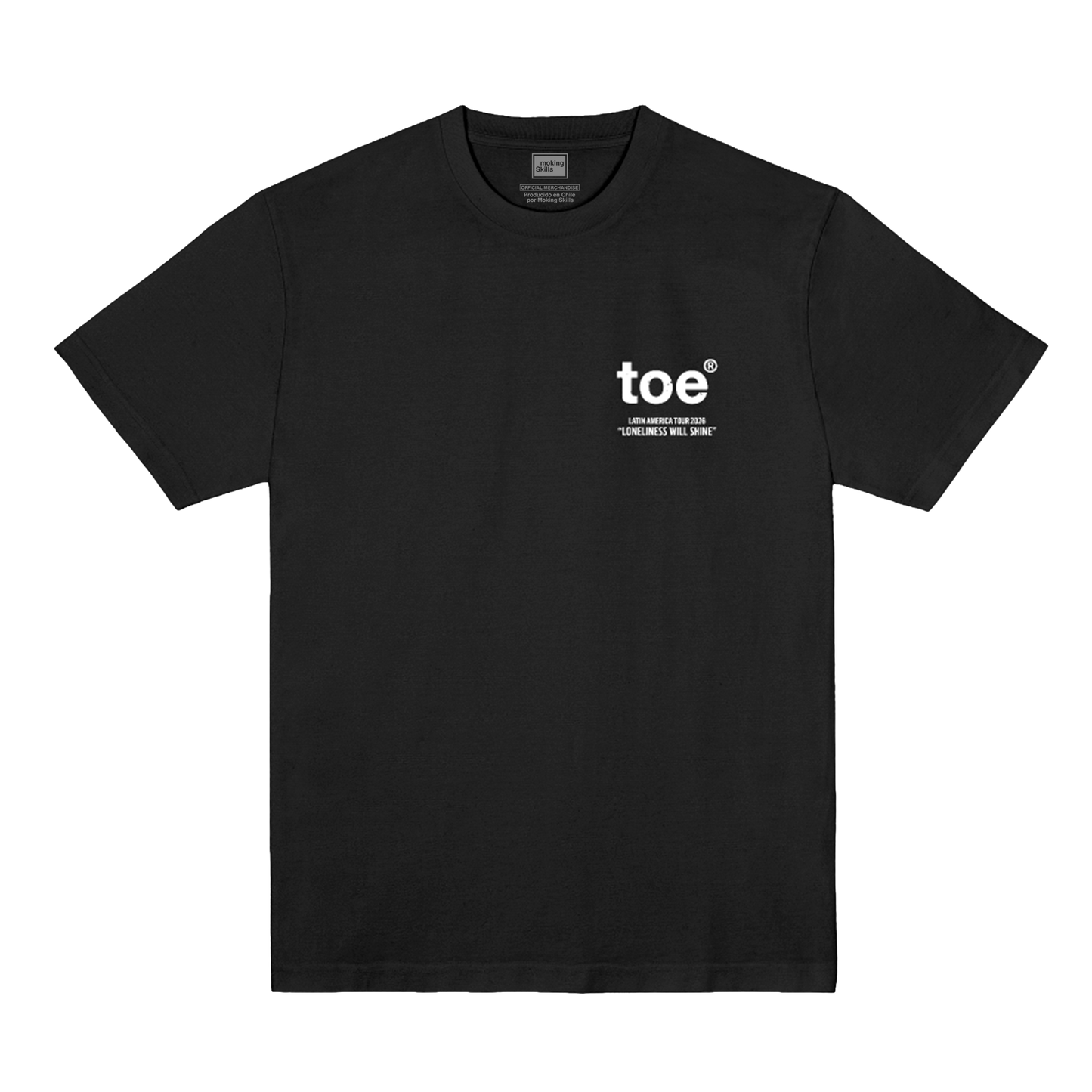 Polera Oficial Toe - Latin American Tour 2026 - Negro