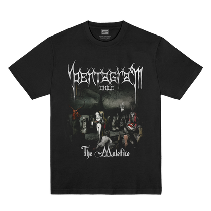 Polera Oficial Pentagram Chile - The Malefice - Negro