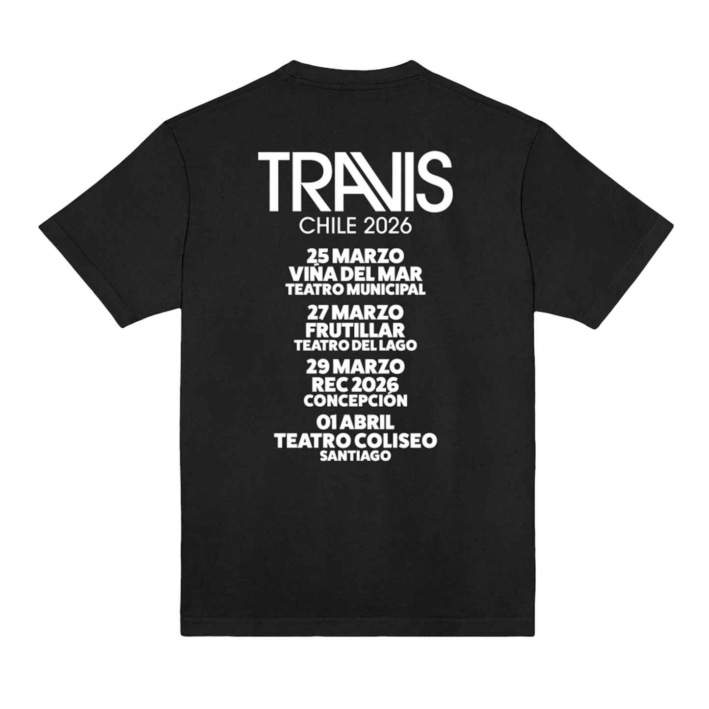 Polera Oficial Travis - Bandera - Negro