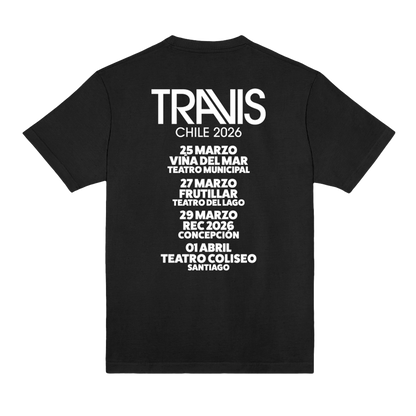 Polera Oficial Travis - Bandera - Negro