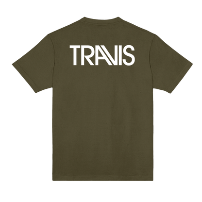 Polera Oficial Travis - Estrella - Verde Olivo