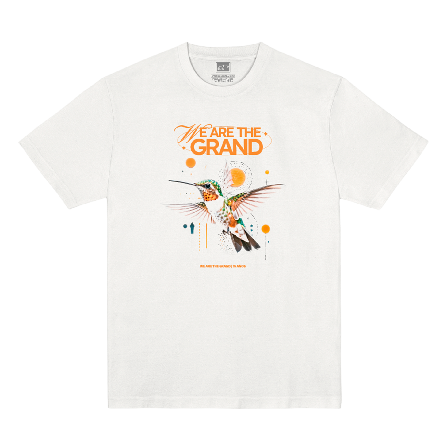 Polera We Are The Grand Oficial - Colibrí - Blanco