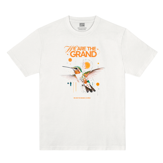 Polera We Are The Grand Oficial - Colibrí - Blanco