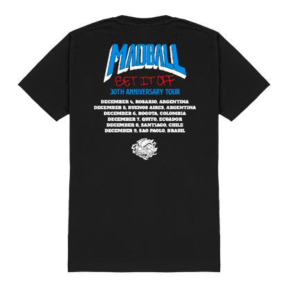 Polera Oficial Madball - Set it Off 30th Aniversary - Negro