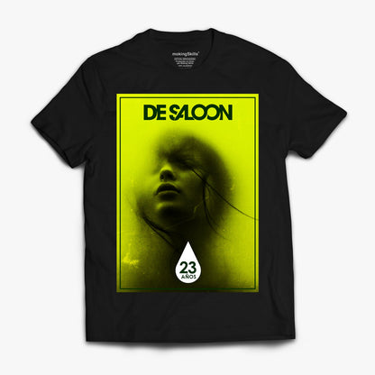 Polera Oficial  De Saloon - 23 Años - Negra