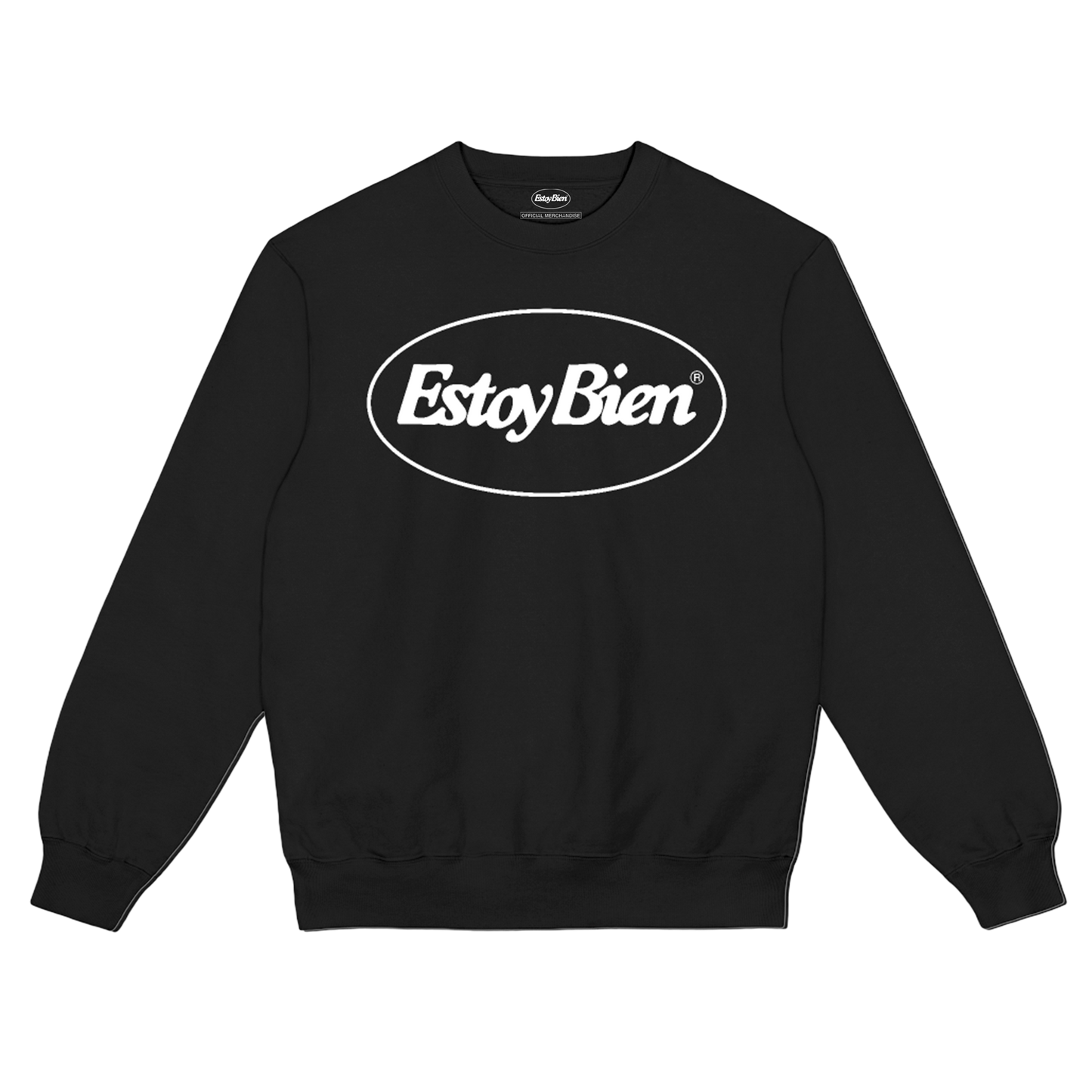 Poleron Crewneck Estoy Bien - Logo - Negro